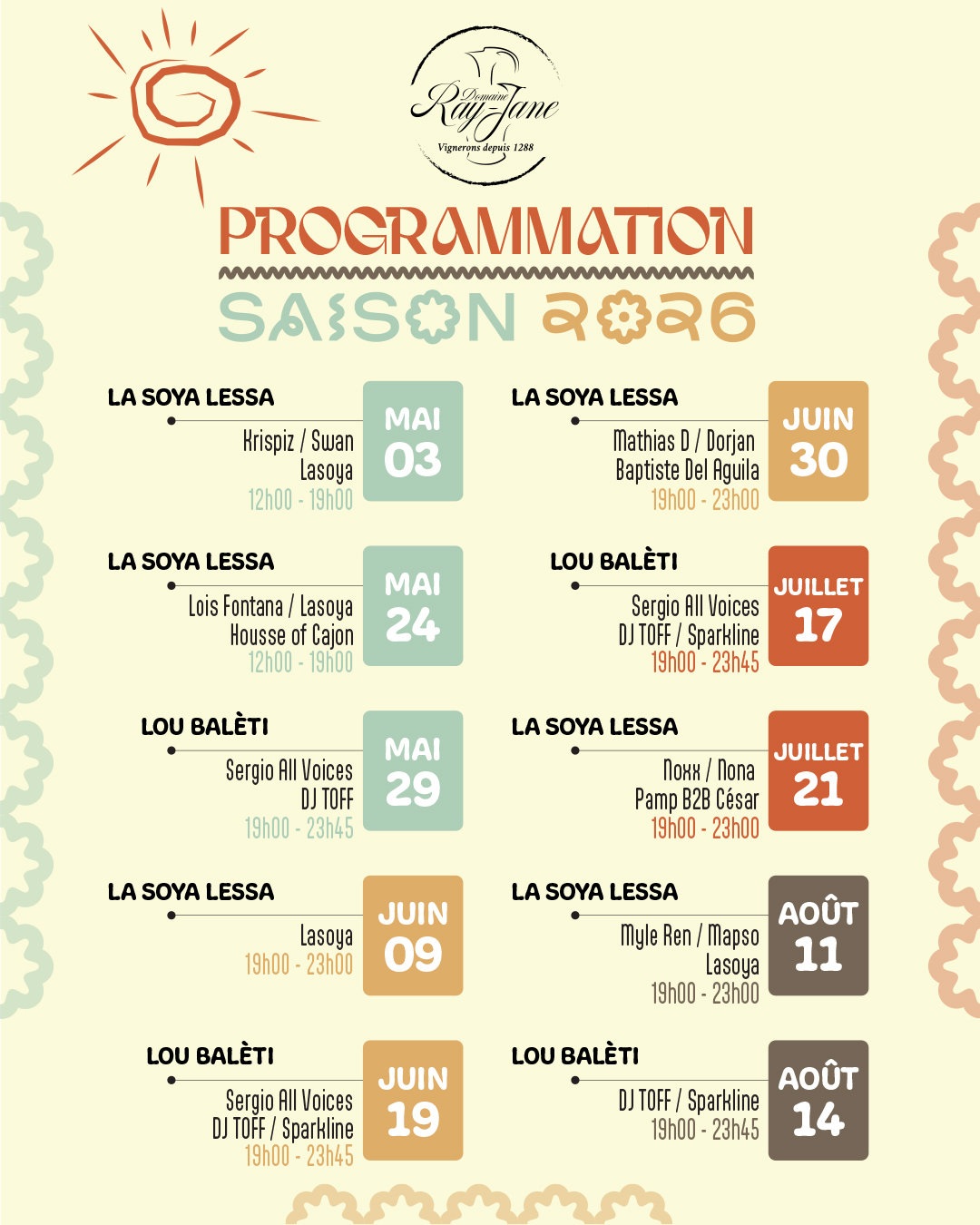 visuel programmation format insta